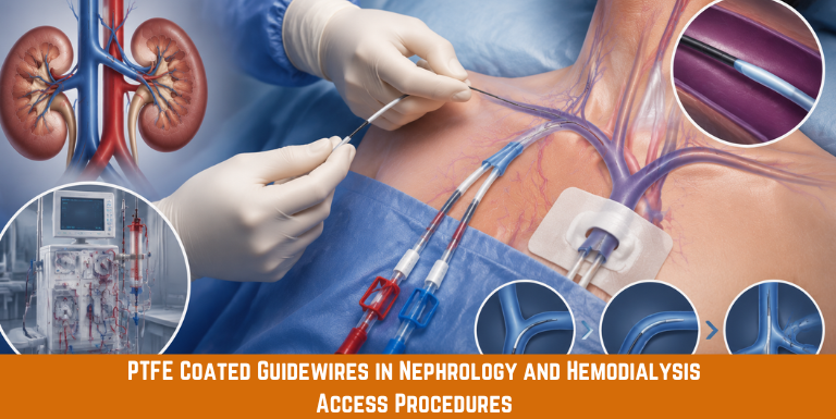 PTFE Coated Guidewires Nephrology Hemodialysis Access Procedures